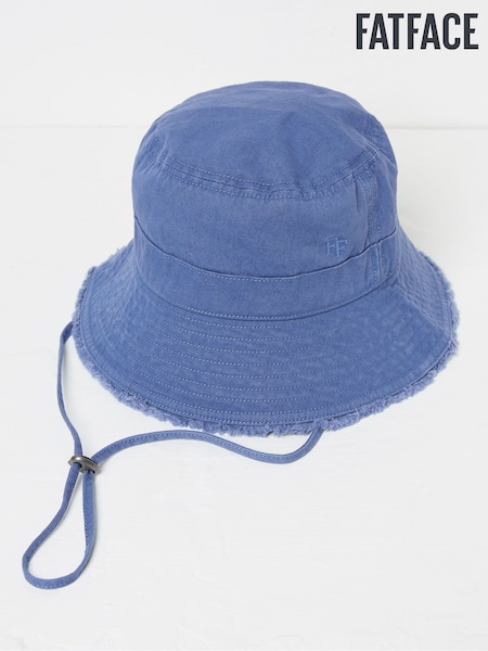 FatFace Blue 100% Cotton Brisbane Bucket Hat (AA7161) | £22.50