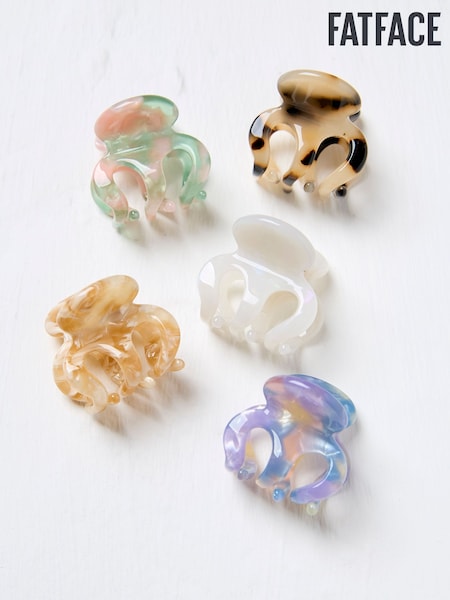 FatFace Multi Mini Hair Clips 5 Pack (AA7164) | £16