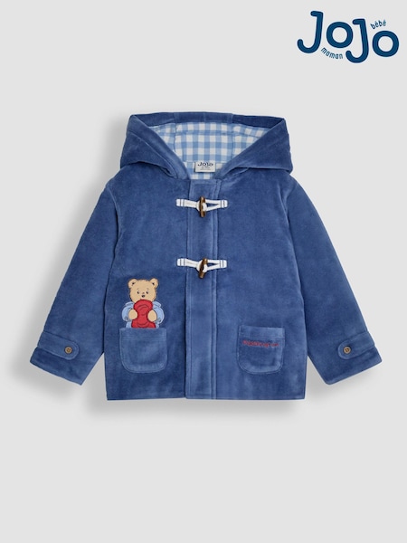 JoJo Maman Bébé Navy Paddington Appliqué Duffle Coat (AA7258) | £28 - £29