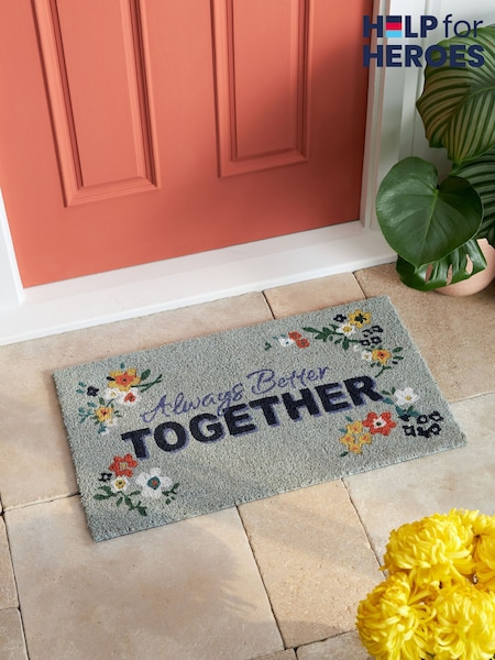 Blue Help For Heroes Coir Doormat (AA7325) | £14 - £24