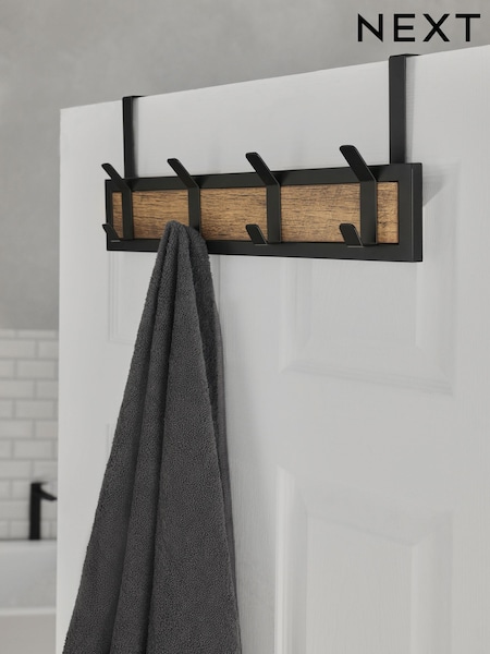 Dark Natural Bronx Over Door Hooks (AA7335) | £22