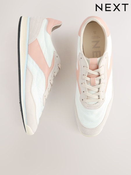 Neutral Forever Comfort® Panel Detail Lace-Up Trainers (AA7434) | £39