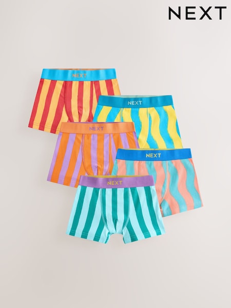 Bright Stripe Boxers 5 Pack (1.5-16yrs) (AA7496) | £14 - £19