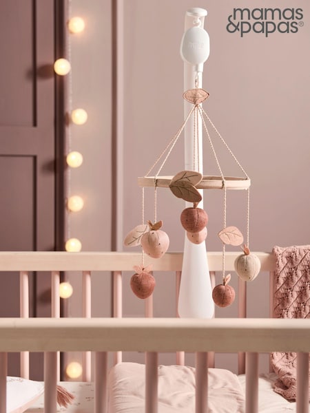 Mamas & Papas Pink Welcome To The World Wildflower Strawberry Cot Mobile (AA7525) | £45