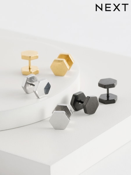 Stainless Steel Earrings 3 Pack (AA7893) | £16