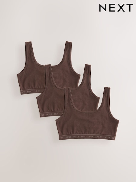 Brown Scoop Crop Top (5-16yrs) (AA7927) | £8 - £11