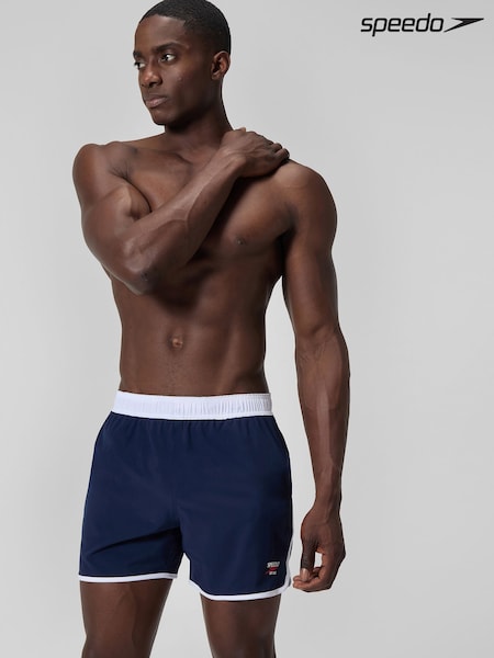 Speedo Blue Logo Volley 16" Swim Shorts (AA8324) | £43