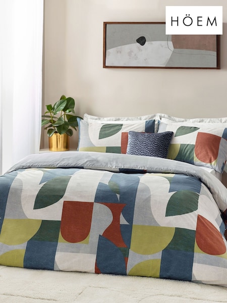 HÖEM Dusk and Bronze Siresa Abstract Geometric Duvet Cover Set (AA8553) | £20 - £38
