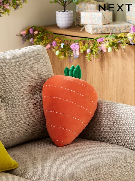 Orange 3D Carrot Cushion (AA8763) | £20