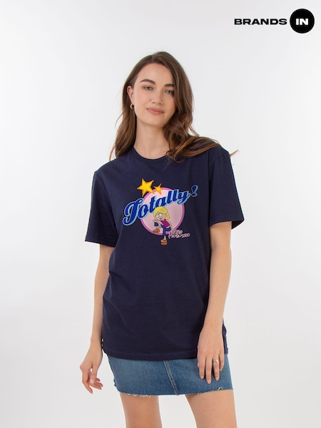 Brands In Blue Women Boyfriend Fit Disney Lizzie McGuire Totally 100% Cotton T-Shirt (AA8836) | £25