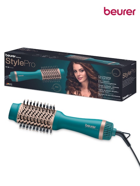 Beurer Blue 2 in 1 Volumising Hair Dryer Brush HC45 (AA8984) | £43