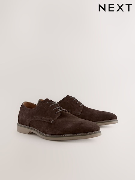 Brown Smart Casual Derby Shoes (AA9012) | £55