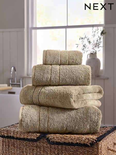 Mink Brown Egyptian Cotton Luxe Heavy Weight Towel (AA9527) | £10 - £34
