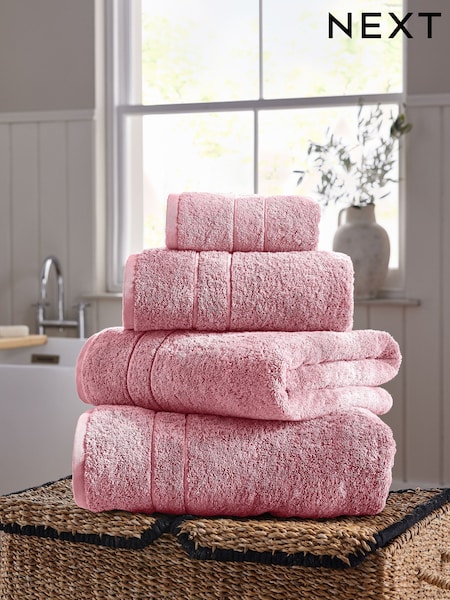 Dusky Pink Egyptian Cotton Luxe Heavy Weight Towel (AA9530) | £10 - £34