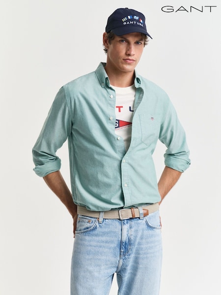 GANT Green Regular Fit Classic Oxford 100% Cotton Shirt (AA9546) | £95