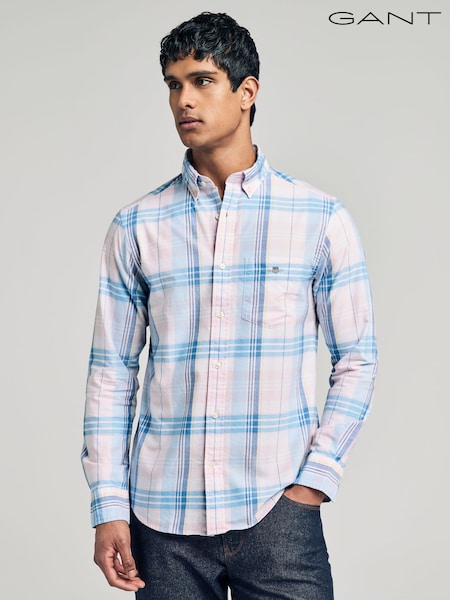 GANT Pink Check Oxford Shirt (AA9593) | £100