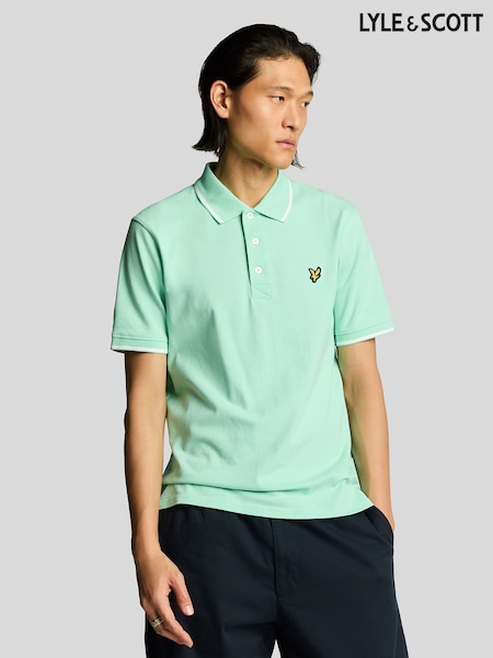 Lyle & Scott Green Leaf Plain Polo Shirt (AA9700) | £55