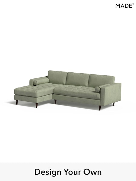 Matt Velvet Easy Clean/Willow Green Scott By Made (AA9781) | £1,775