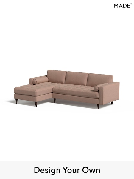 Textured Woven/Plaster Pink Scott By Made (AA9788) | £1,875
