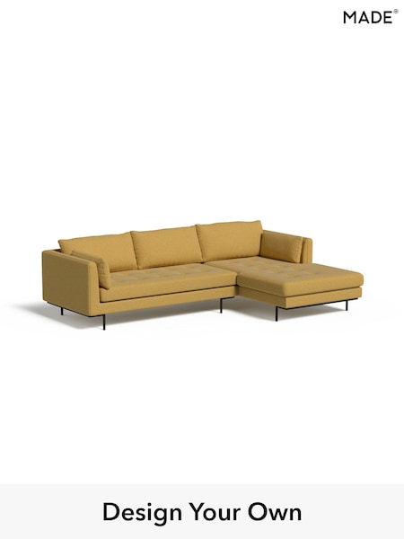 Textured Woven/Warm Ochre Harlow By Made (AA9795) | £1,850
