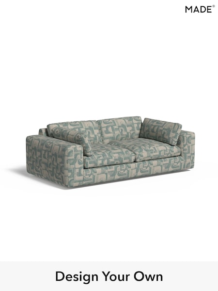 Caro Abstract Weave/Aqua Blue Alec By Made (AA9796) | £1,475