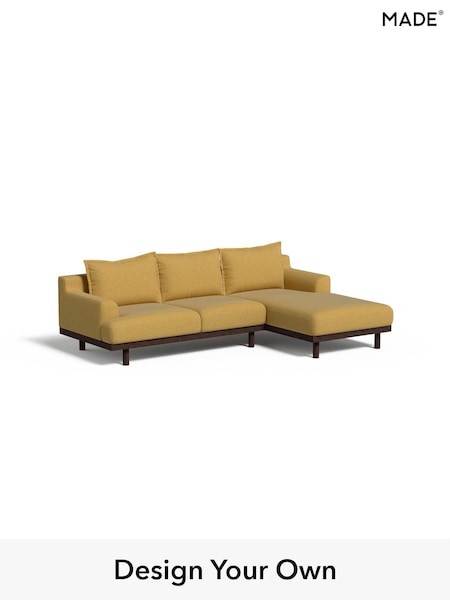 Textured Woven/Warm Ochre Turin By Made (AA9797) | £2,099