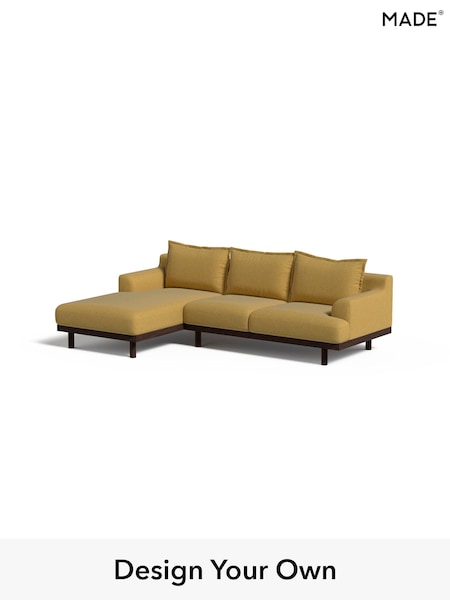 Textured Woven/Warm Ochre Turin By Made (AA9797) | £2,099