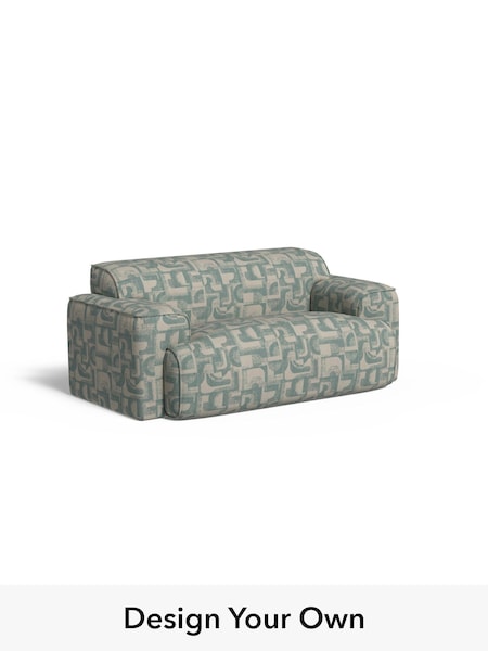 Caro Abstract Weave/Aqua Blue Avalon By Made (AA9799) | £1,099