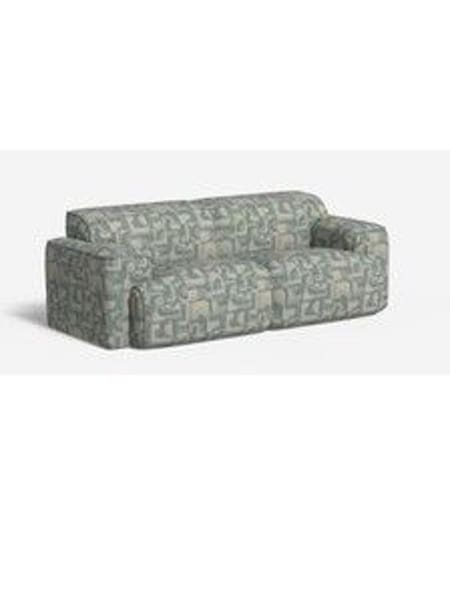 Caro Abstract Weave/Aqua Blue Avalon By Made (AA9799) | £1,450