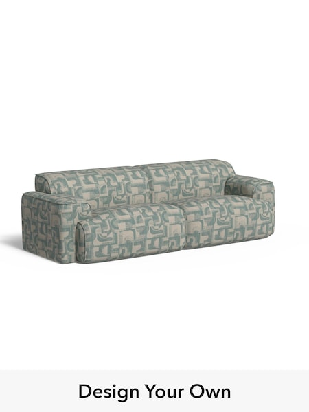Caro Abstract Weave/Aqua Blue Avalon By Made (AA9799) | £1,550