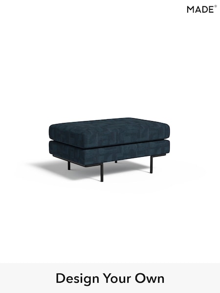 Caro Abstract Weave/Ink Blue Harlow By Made (AA9801) | £399