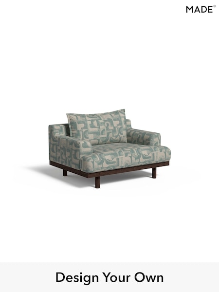 Caro Abstract Weave/Aqua Blue Turin By Made (AA9802) | £899