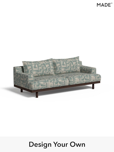 Caro Abstract Weave/Aqua Blue Turin By Made (AA9802) | £1,399