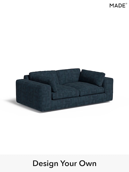 Caro Abstract Weave/Ink Blue Alec By Made (AA9803) | £1,475