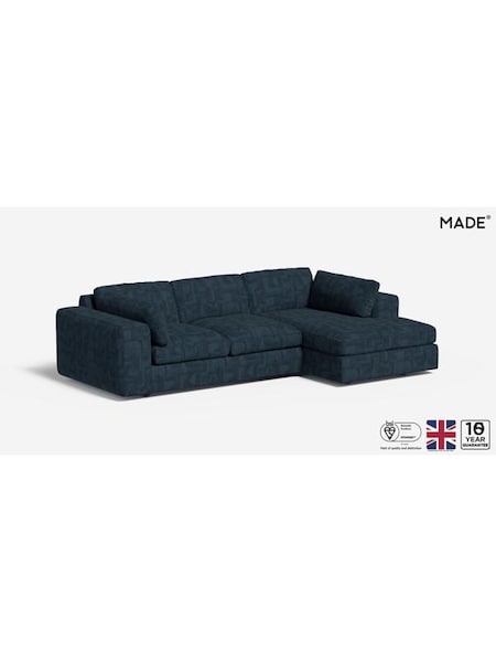 Caro Abstract Weave/Ink Blue Alec By Made (AA9803) | £2,299