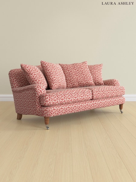 Hargate Leaves/Rosewood Red Lynden Scatter Back By Laura Ashley (AA9915) | £1,525