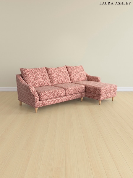 Hargate Leaves/Rosewood Red Beverley By Laura Ashley (AA9917) | £2,375