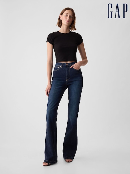 Gap Blue High Waisted 70s Flare Jeans (AB1064) | £60