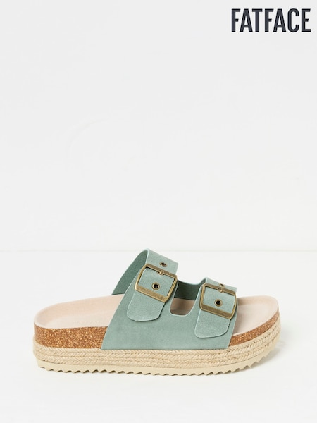 FatFace Meldon Green Haze Flatform Sandal (AB1068) | £49.50