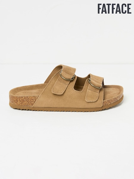 FatFace Mylor Tan Brown Suede Sandal (AB1074) | £39.50