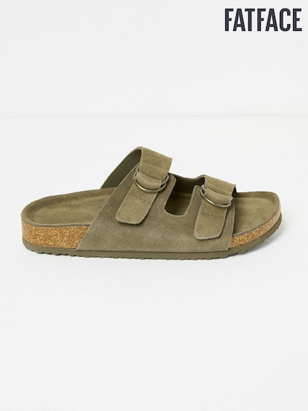 Khaki Green Mylor Suede Sandal (AB1075) | £39.50
