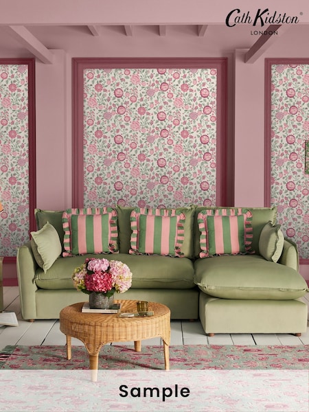Cath Kidston Spring Strawberry Garden A4 Wallpaper Sample (AB1463) | £1