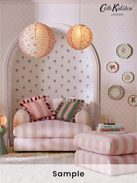 Cath Kidston Rose Kingdom Posey A4 Wallpaper Sample (AB1477) | £1