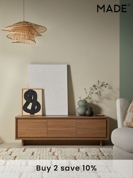 MADE.COM Dark Walnut Effect Kaci Up to 50 Inch TV Unit (AB1487) | £329