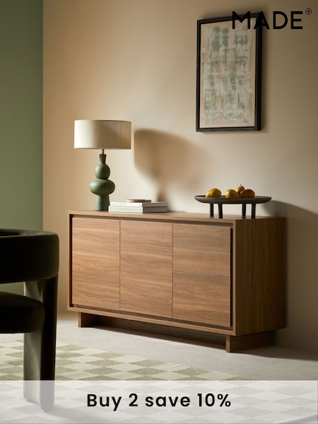 MADE.COM Dark Walnut Effect Kaci Large Sideboard (AB1488) | £429