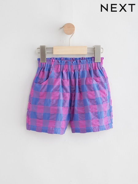 Purple Gingham Shorts (3mths-7yrs) (AB1566) | £8 - £10