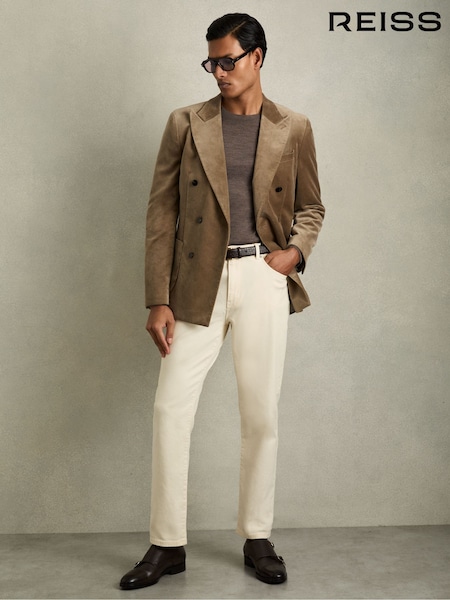 Reiss White Bishopsgate Straight-Leg Jeans (AB2023) | £110