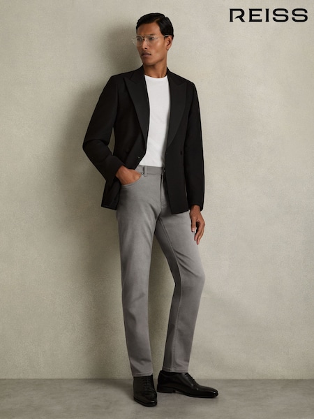Reiss Light Washed Grey Picton Cotton-Stretch Slim-Fit Jeans (AB2027) | £98