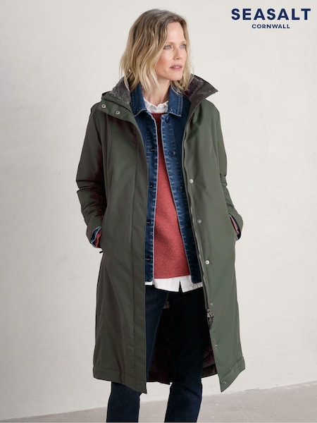 Seasalt Cornwall Woodland Tall Janelle Raincoat (AB2238) | £170