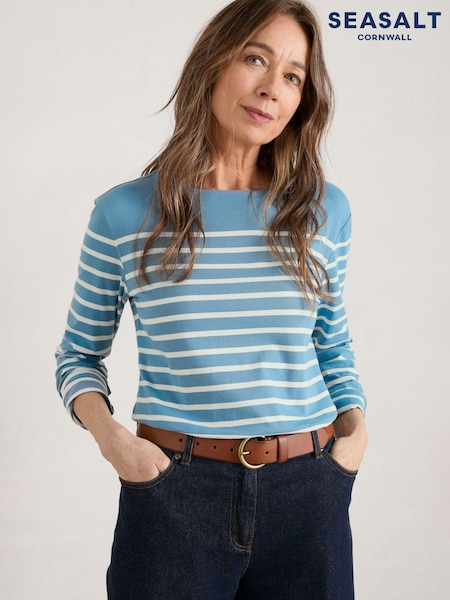 Seasalt Cornwall Brown Townshend Leather Belt (AB2256) | £36
